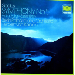 Jean Sibelius / Herbert von Karajan / Berliner Philharmoniker Symphony No.5 Finlandia Valse Triste Vinyl LP USED