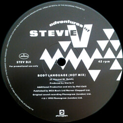 Adventures Of Stevie V. Body Language VINYL 12" USED