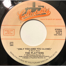 The Platters Only You (And You Alone) USED VINYL 7INCH 45 RPM REISSUE