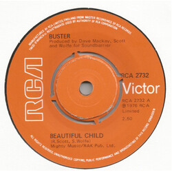 Buster (2) Beautiful Child USED VINYL 7INCH 45 RPM SINGLE