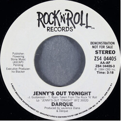 Darque Jenny's Out Tonight USED VINYL 7INCH 45 RPM PROMO STYRENE STEREO