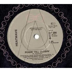 Heatwave Posin' Til Closin' USED VINYL 7INCH 45 RPM PROMO