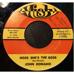 John Donaho Hoss She's The Boss / Her Game USED VINYL 7INCH 45 RPM SINGLE