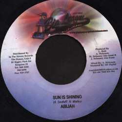 Abijah / Adrian McKenzie Sun Is Shining / Tribute To Augustus USED VINYL 7INCH 45 RPM
