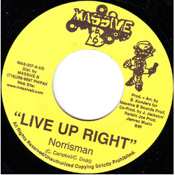 Norrisman / Steve Machete Live Up Right / Dem A Pagan USED VINYL 7INCH 45 RPM STEREO