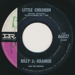 Billy J. Kramer & The Dakotas Little Children / Bad To Me Vinyl 7" USED