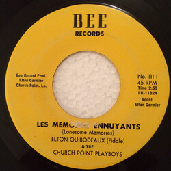 Elton Quibodeaux / The Church Point Playboys / Terry Cormier Les Mémoires Ennuyants / Les Blues Deau Lewisberg USED VINYL 7INCH 45 RPM SINGLE