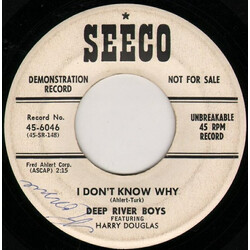 Deep River Boys I Don't Know Why / Timber's Gotta Roll USED VINYL 7INCH 45 RPM PROMO