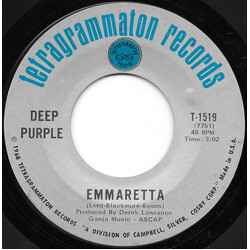 Deep Purple Emmaretta USED VINYL 7INCH 45 RPM SINGLE STYRENE