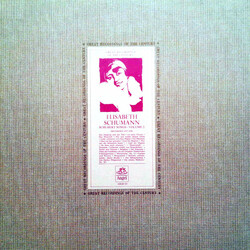 Elisabeth Schumann Schubert Songs - Volume 2 Vinyl LP USED