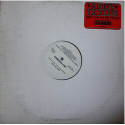 Andy Taylor Don't Let Me Die Young USED VINYL 12INCH 33 S RPM PROMO