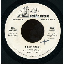 The Vogues No, Not Much / Woman Helping Man USED VINYL 7INCH 45 RPM SINGLE PROMO