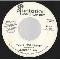 Jeannie C. Riley Duty Not Desire Vinyl 7" USED