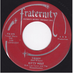 Kitty West (2) Teddy / I Want To See You Again USED VINYL 7INCH 45 RPM SINGLE MONO