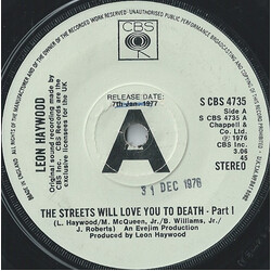 Leon Haywood The Streets Will Love You To Death USED VINYL 7INCH 45 RPM PROMO STEREO