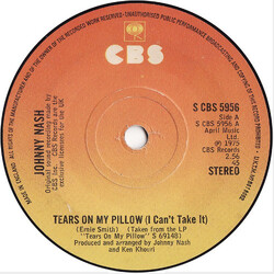 Johnny Nash Tears On My Pillow (I Can't Take It) USED VINYL 7INCH 45 RPM SINGLE REISSUE