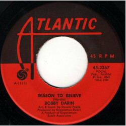 Bobby Darin Reason To Believe USED VINYL 7INCH 45 RPM