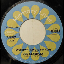 Joe Stampley Everyday I Have To Cry Some USED VINYL 7INCH 45 RPM SINGLE REISSUE