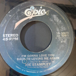 Joe Stampley I'm Gonna Love You Back To Loving Me Again / Back On The Road Again USED VINYL 7INCH 45 RPM SINGLE STYRENE STEREO