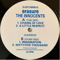 Erasure The Innocents (Club Sampler) USED VINYL 12INCH SAMPLER PROMO 45 RPM