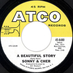 Sonny & Cher A Beautiful Story / Podunk USED VINYL 7INCH 45 RPM SINGLE
