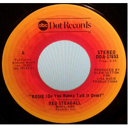 Red Steagall Rosie (Do You Want To Talk It Over) USED VINYL 7INCH 45 RPM SINGLE