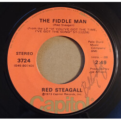 Red Steagall The Fiddle Man USED VINYL 7INCH 45 RPM SINGLE STEREO