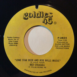 Red Steagall Lone Star Beer And Bob Wills Music USED VINYL 7INCH 45 RPM REISSUE
