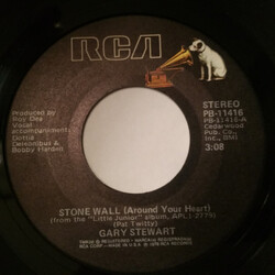 Gary Stewart Stone Wall (Around Your Heart) USED VINYL 7INCH SINGLE