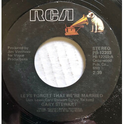 Gary Stewart Let's Forget That We're Married USED VINYL 7INCH 45 RPM SINGLE STEREO