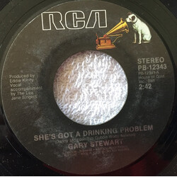 Gary Stewart She's Got A Drinking Problem USED VINYL 7INCH 45 RPM STYRENE STEREO