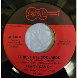 Frank Savoy / Marc Savoy's Cajun All-Stars / Marc Savoy / Ann Savoy / Michael Doucet Le Reve Des Soulards / Reno Waltz USED VINYL 7INCH 45 RPM