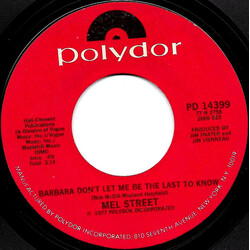 Mel Street Barbara Don't Let Me Be The Last To Know USED VINYL 7INCH 45 RPM