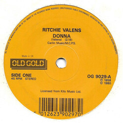 Ritchie Valens Donna / La Bamba Vinyl 7" USED