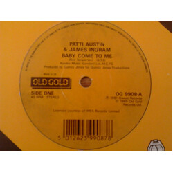 Patti Austin / James Ingram Baby Come To Me Vinyl 7" USED