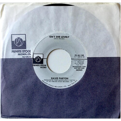 David Parton Isn't She Lovely USED VINYL 7INCH 45 RPM SINGLE PROMO STEREO MONO