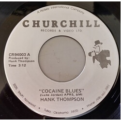 Hank Thompson Cocaine Blues USED VINYL 7INCH SINGLE 45 RPM