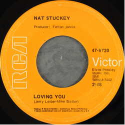 Nat Stuckey Loving You USED VINYL 7INCH 45 RPM