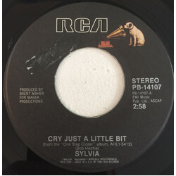 Sylvia (7) Cry Just A Little Bit USED VINYL 7INCH 45 RPM SINGLE