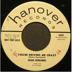 Dean Edwards (3) You're Driving Me Crazy USED VINYL 7INCH 45 RPM PROMO