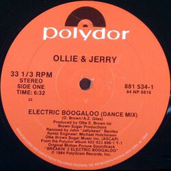 Ollie And Jerry Electric Boogaloo USED VINYL 12INCH 33 S RPM