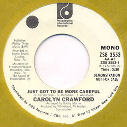 Caroline Crawford Just Got To Be More Careful USED VINYL 7INCH SINGLE MONO STEREO PROMO