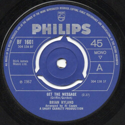 Brian Hyland Get The Message / Kinda Groovy USED VINYL 7INCH 45 RPM SINGLE