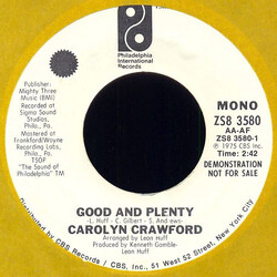 Caroline Crawford Good And Plenty USED VINYL 7INCH 45 RPM PROMO STEREO MONO