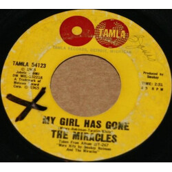 The Miracles My Girl Has Gone / Since You Won My Heart USED VINYL 7INCH 45 RPM SINGLE STYRENE MONO