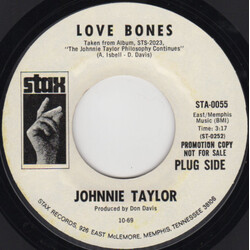 Johnnie Taylor Love Bones USED VINYL 7INCH 45 RPM SINGLE PROMO STEREO