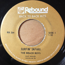The Beach Boys / The Cascades (2) Surfin' Safari / Rhythm Of The Rain Vinyl 7" USED