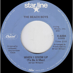 The Beach Boys When I Grow Up (To Be A Man) USED VINYL 7INCH 45 RPM SINGLE REISSUE