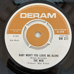 The Web Baby Won't You Leave Me Alone USED VINYL 7INCH 45 RPM SINGLE