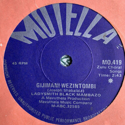 Ladysmith Black Mambazo Gijimani Wezintombi USED VINYL 7INCH 45 RPM
